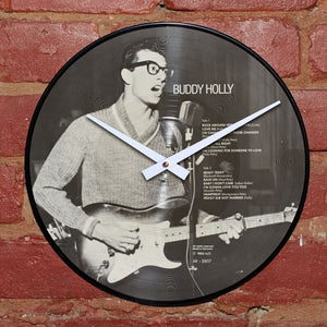 Buddy Holly - Photo Vinyl - Authentic Vinyl Record Clock Made From Original LP Record